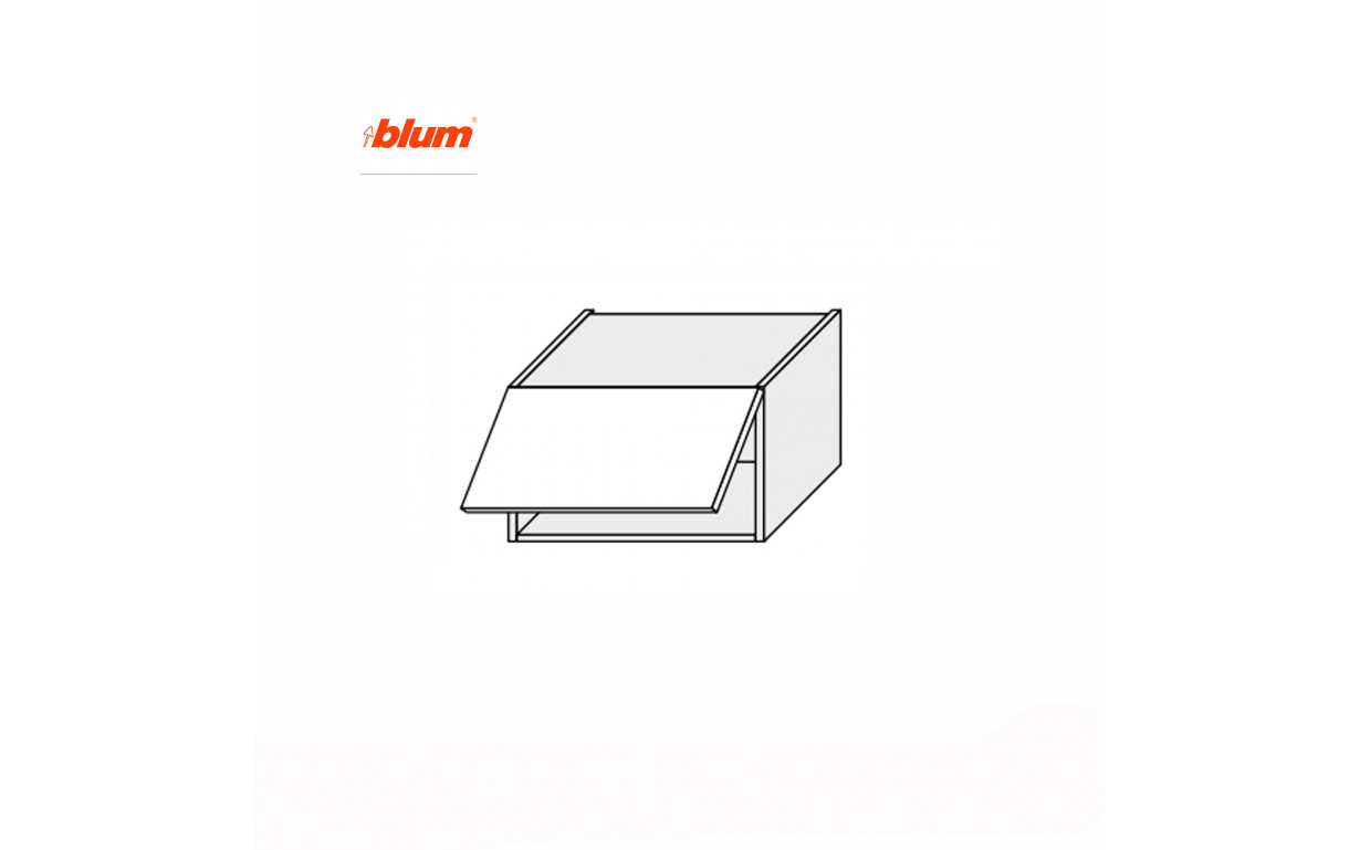 Кухонна секція Міленіум WG верхня 45В/450 1дв Aventos Pro Blum - Фото